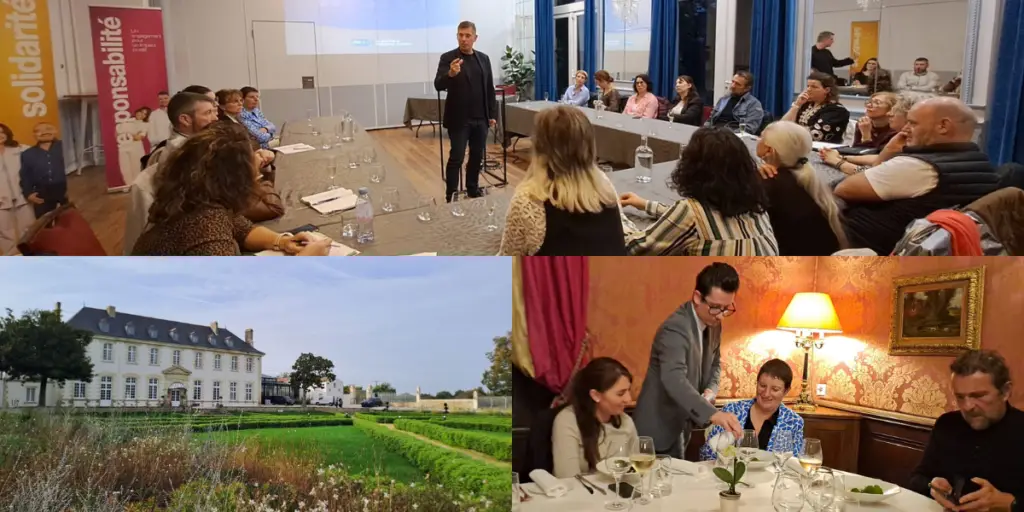 Philippe Langohr et des candidats à la franchise lors des soirées découverte dietplus du mois d'octobre 2024