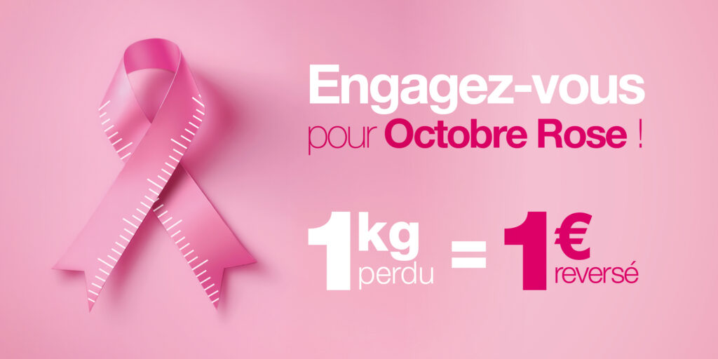 Opération 1 kilo perdu = 1 euro reversé à Octobre Rose chez dietplus.