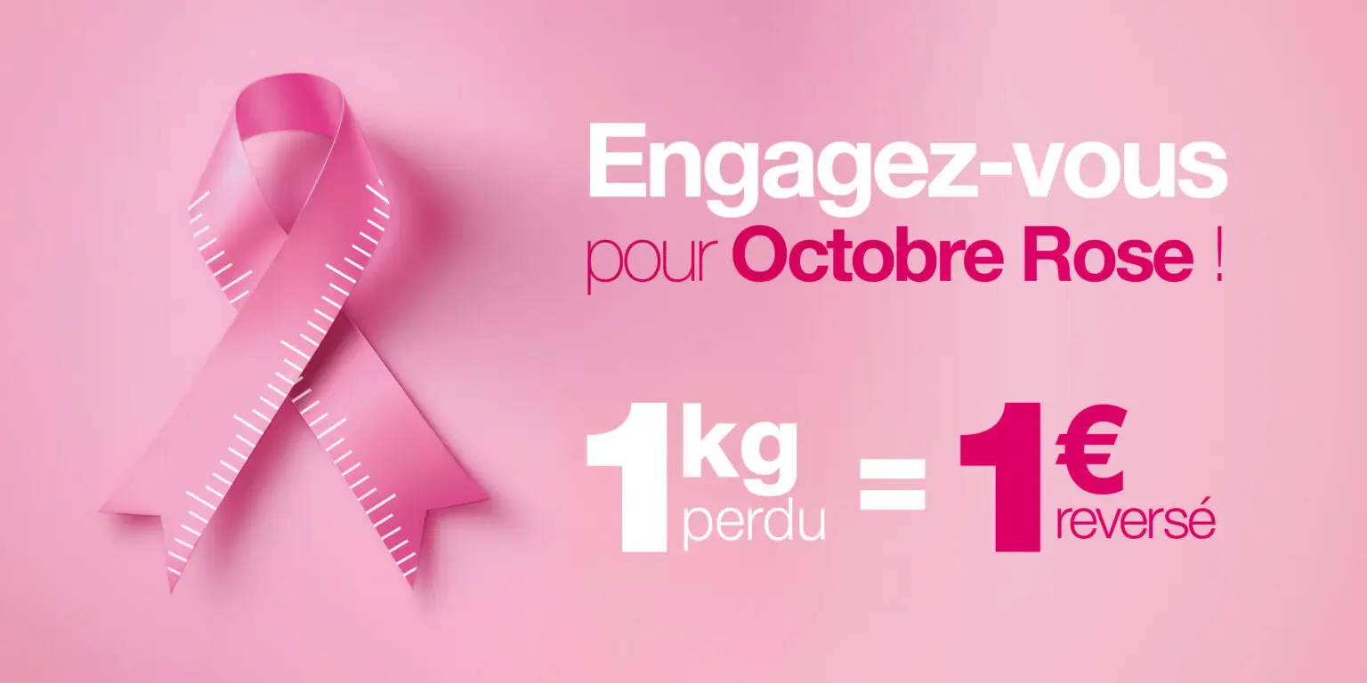 Opération 1 kilo perdu = 1 euro reversé à Octobre Rose chez dietplus.