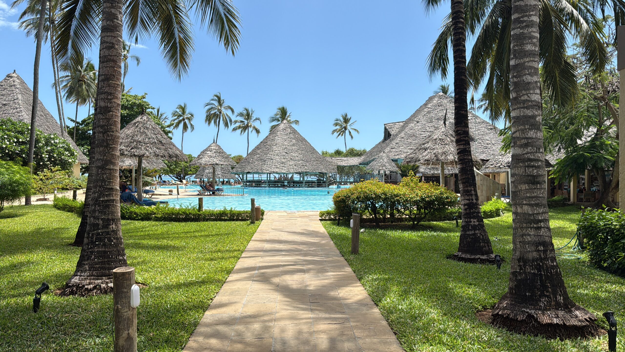 L’hôtel dans lequel ont logé les coachs dietplus à Zanzibar.